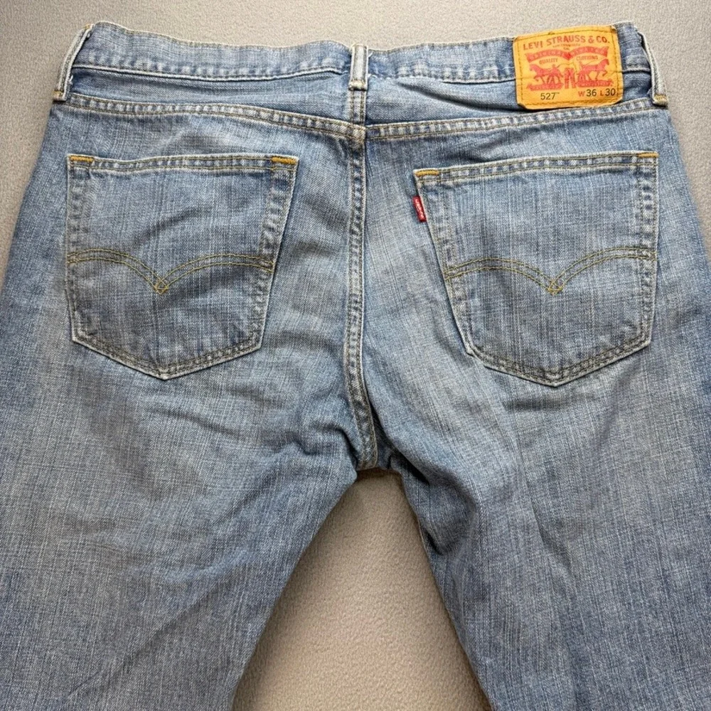 Levi 527 Slim Bootcut Jeans 36x30 (FIT 36x28) Blue Denim Cotton Western Workwear